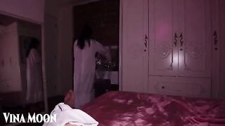 A guy seduced his sister's husband while changing clothes in a compromising POV roleplay