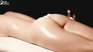 Relaxing massage with a crunchy mousse and a huge creampie finish