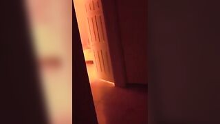 The red-haired exhibitionist is getting fucked by her neighbor voyeurs
