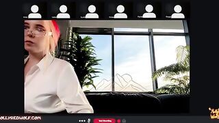 The guy tested his new glasses on a girl during a Zoom call
