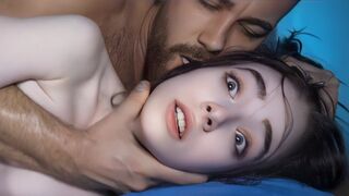 Shy teen gets a big dick in her tight pussy