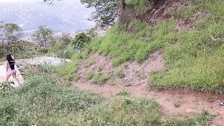 Fitness MILF Latina gets her big ass pounded by BBC in the open air