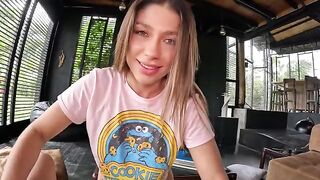 A girl is giving a lesson to her sexy teacher
