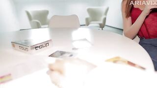 A hot game with a board and a stepbrother ended up in sex