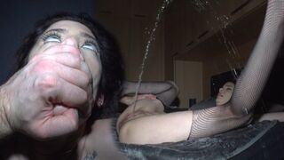 The girl has an orgasm so powerful she almost hits the ceiling