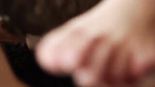 Young hippie gives a deep blowjob and receives a lot of cum