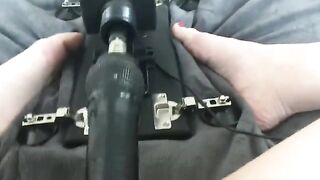 A hot woman has sex with a machine and gets an orgasm