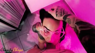 Horny girl Chanty wants to be cum on her lollipop
