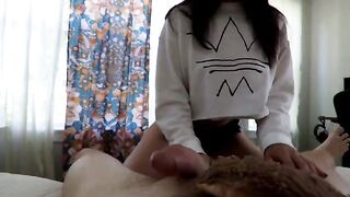 The best morning start with a sexy reverse cowgirl ride