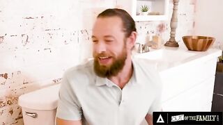 The annoyed stepbrother fucked his stepsister Laney Grey hard in the bathroom