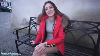 Cheating Isabela de Laa gets fucked in public for cash by Agent