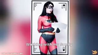 Cute girl Violet from The Incredibles fucks at casting