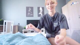 Pervert guy fucks his stepsister, she loves the big cock in her pussy