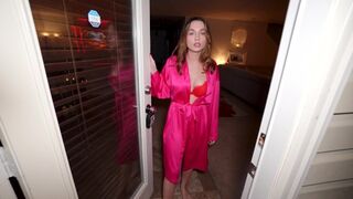 The neighbor’s cute wife was home alone on Valentine's Day