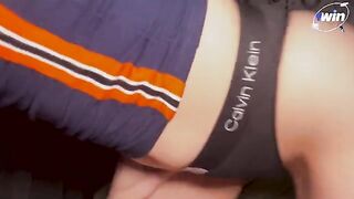 A cute stepsister woke me up with her blowjob