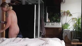 The man caught his wife masturbating and helped her to finish
