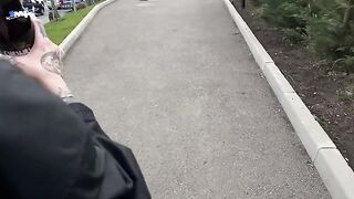 A young student got fucked in the supermarket, right on the street