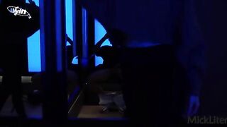 A girl is being asked for sex in a fitting room, and she refuses