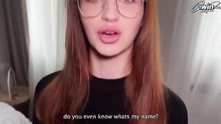 Pervert stepdad fucked slim 18 y.o. redhead in doggy style