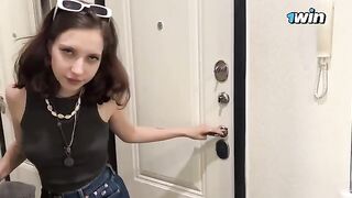 Met cute Ukrainian schoolgirl on the street and fucked her
