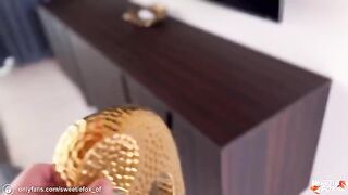 Sweetie Fox, Diana Rider, and ArinaFox got fucked hard by a sneaky trainer in a steamy session