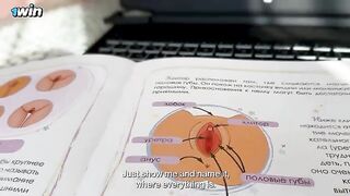 Stepmom explained to stepson the secrets of female anatomy