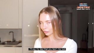 The man fucks his hot tutor, who is not shy at all