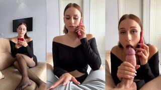 My boyfriend sent me to cheat, I talked dirty on phone