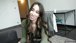 A friend joins our surprise party with a hot French beauty