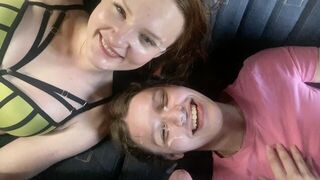 Crazy anal bus orgy with hot teenage girl and more