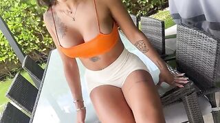 Pervert photographer oiled and fucked Sisi Rose’s tits and ass outdoors