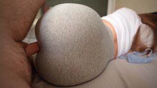I jerked off while step sister did her gymnastics