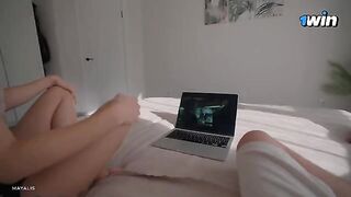 My step sister got bored watching TV series