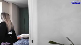 A lonely hot mom, played by stunning Letty Black, seduces a handyman with her charm