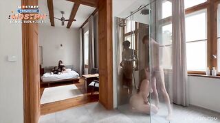 They saw their friends fucking in the shower and wanted to try it too