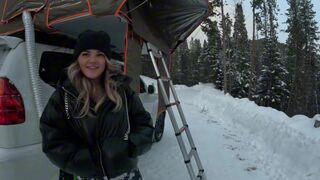 Girl seduces me in her tent while my GF is asleep during our camping trip
