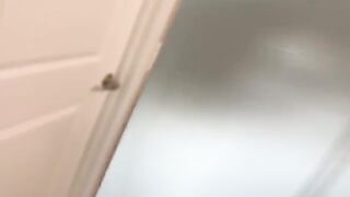 The goth girl is spying on her stepbrother, who is spying on her