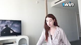 My horny step sister sneaks into my room for her first orgasm