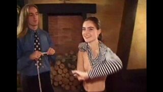 Girl with a large bush gets fucked and comes back dirty