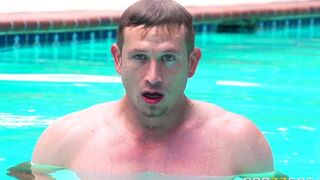 I wanted to get tan, but I got fucked by the pool instead