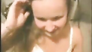 A young and sexy girl has a passionate and intense sex session