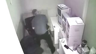 The employee was photographed during sex at work by a hidden camera