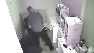 The employee was photographed during sex at work by a hidden camera