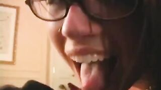The fool enjoyed glasses and the fact that they were given to lick