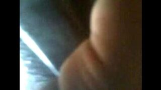 The guy pressed ass of girl in the bus and jerked off