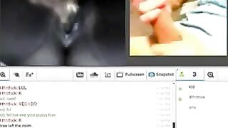 A girl has sex in front of her husband on webcam