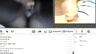 A girl has sex in front of her husband on webcam