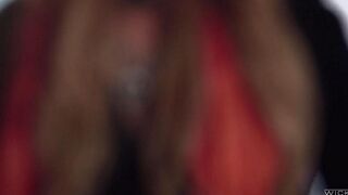 Three hares fucked delicious blonde in stockings, the best foursome video