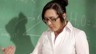 A student girl is being seduced by her hot teacher