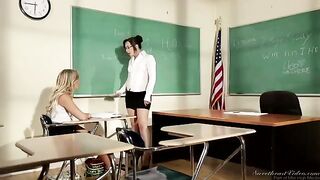 A student girl is being seduced by her hot teacher